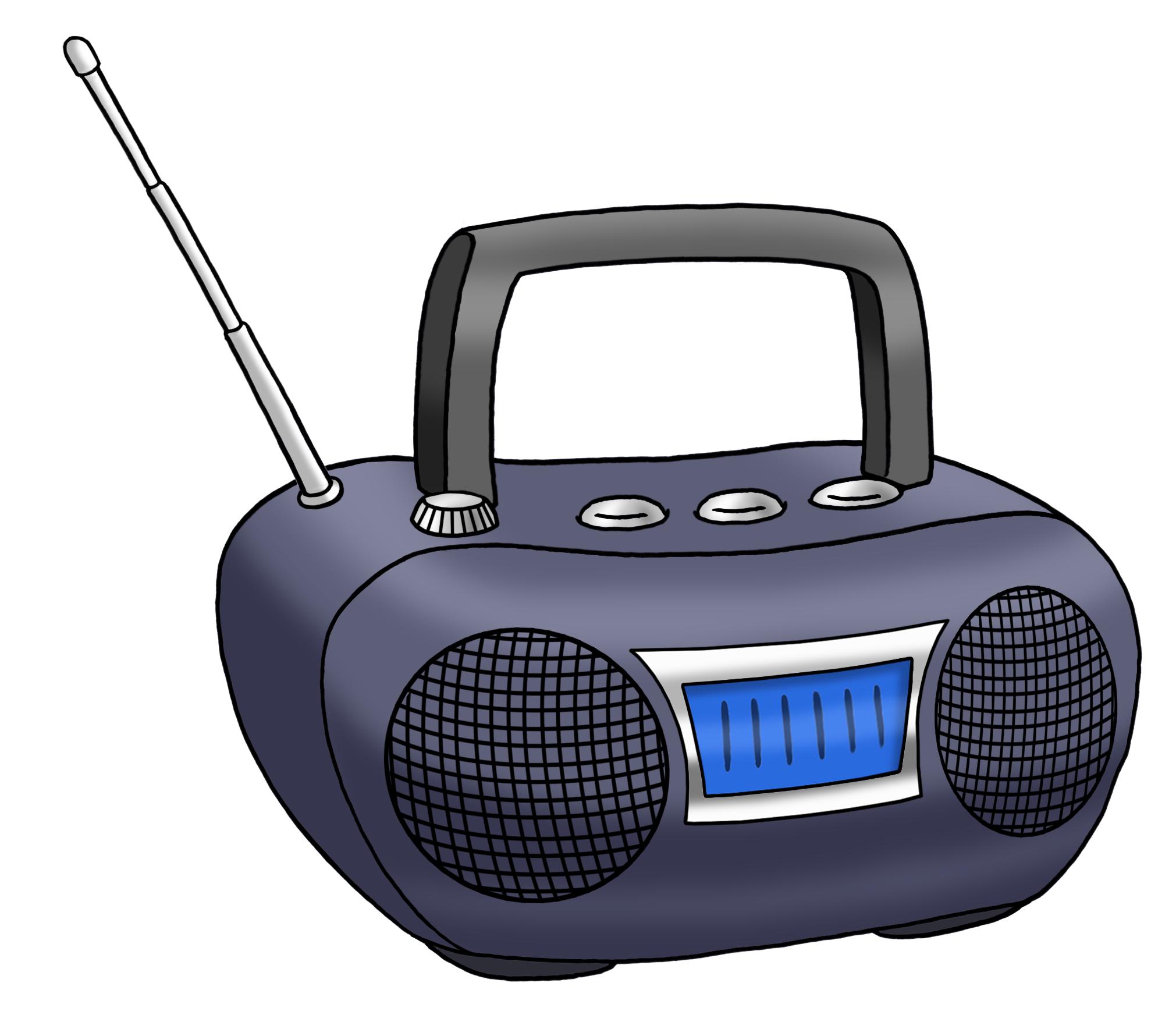 Ein Radio. Am Radio ist eine Antenne.