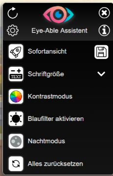 Anpassungs-Menü