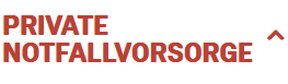 Menüpunkt Private Notfallvorsorge